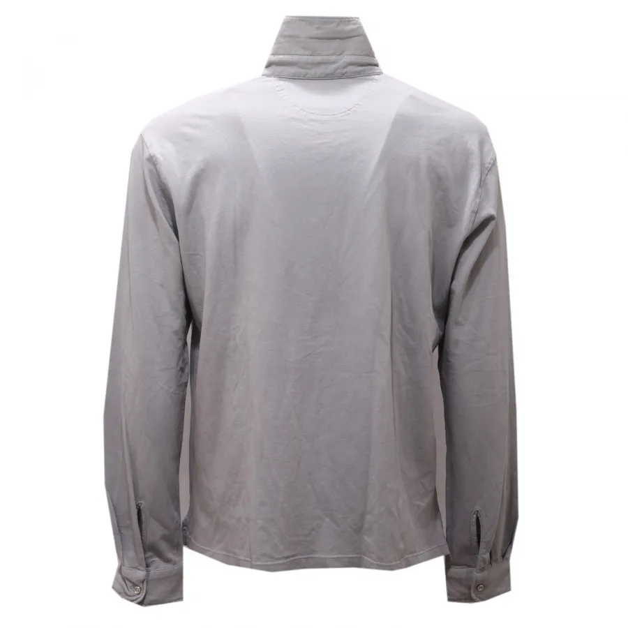 0815AG polo camicia uomo LIU-JO regular fit grey cotton polo shirt man