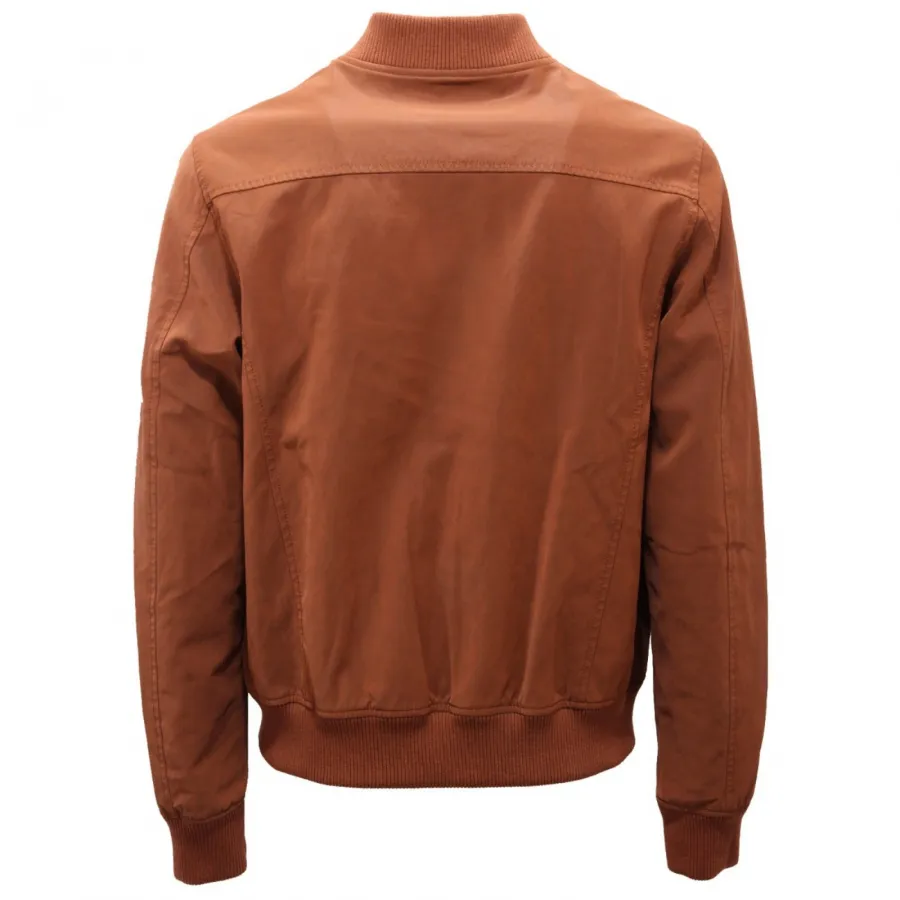 4557AH giubbotto uomo FREEDOMDAY brown eco-leather effect jacket man