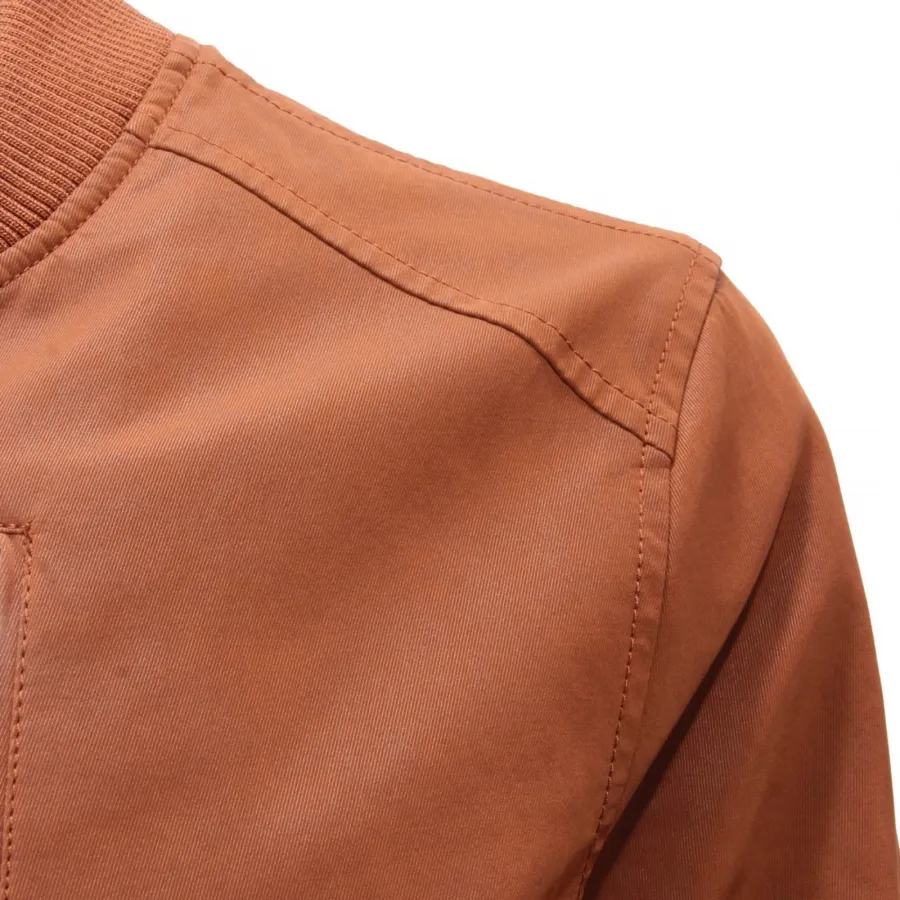 4557AH giubbotto uomo FREEDOMDAY brown eco-leather effect jacket man