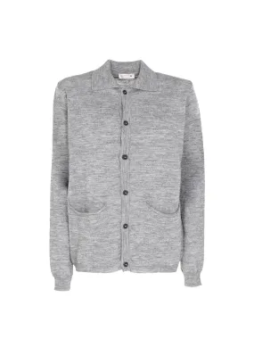 CARDIGAN GRIGIO IN MISTO LANA