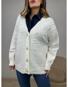 CARDIGAN JOLY BIANCO