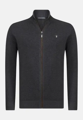 HONEYCOMB ZIPPER  - Cardigan
